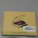 CD Player Portable with Dual Stereo Speakers, Rechargeable Portable CD Player with Bluetooth for Home with Headphones, Support CD/AUX/USB, Black