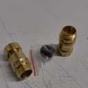 HQMPC Garden Hose Quick Connect No Pb Solid Brass Quick Connector Garden Hose Fitting Water Hose Connectors 3/4 inch GHT (2 Sets)