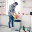 2 x 40 PCS 13 Gallon Portable Toilet Bags for Camping, Biodegradable Trash bags - 1 Mills Thickened Waste Bag, Camping Poop Bag for Trash Lawn, Leaf Yard, Home, Travel, Outdoor