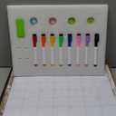 Dry Erase Calendar for Wall, 17x13 Inches Whiteboard Calendar Cork Board Combo, Magnetic Small White Board with Wood Framed, Hanging Dry Erase Board for Office Kitchen Home Planner Memo