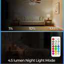 ILC RGB LED Light Bulb, Color Changing Light Bulb, 40W Equivalent, 450LM, 2700K Warm White 5W E26 Screw Base RGBW, A15 Color Lights Bulb - 12 Color Choices - Timing Infrared Remote Control (4 Pack)