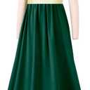 Regency Dresses for Women with Satin Sash Ruffle Empire Waist Dress Gown (Green, M)