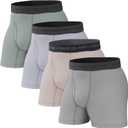 Pair of Thieves Men Every Day Kit Boxer Briefs | Underwear for Men | Soft, Tagless, Cotton Spandex Blend | Moisture Wicking (Large, Assorted) 4 Pack