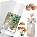 TonGass 60-Pack Large 8"x5"x20" Autoclavable Mushroom Grow Bags Bulk with Microporous Filter Patchs, Extra Thick 80 Micron (=3 Mil), Mushroom Cultivation Spawn Supply Myco Bag Bulk Substrate Bags