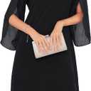 GRACE KARIN Womens Chiffon Dresses Flutter Sleeve Party Wedding Cocktail Dress Size 16