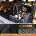 URPOWER Dog Car Seat Cover for Pets 100% Waterproof Seat Cover Hammock 600D Heavy Duty Scratch Proof Nonslip Durable Soft Back Seat Covers for Cars Trucks and SUVs