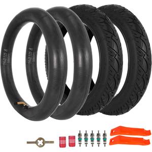 14x2.125 54-254 E-Bike Tire and Tube Set, 14 Inch Electric Scooter Tire Tube with Angled Valve Stem Replacement Electric Scooters,Bikes and Kids Bikes - 2 Pack