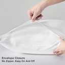 JELLYMONI King Sheet Set, Luxury Rayon Derived from Bamboo, Cooling Bed Sheet Set - Ultra Soft, Breathable, Eco-Friendly, Hypoallergenic - 4 Piece Sheets & Pillowcases, White