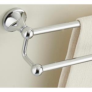 Antique Bathroom Double Towel Bar Chrome, 24 Inch Towel Racks for Bathroom Wall Mounted,Bathroom Towel Holder,Bathroom Two Towel Hanger Rod