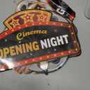 45 Pieces Movie Night Decorations Party Decorations Kit Now Showing Banner Hanging Swirls Movie Theater Themed for Bridal Shower Birthday Party Supplies Film Backdrop