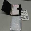 SKYDUE Budget Binder, Money Saving Binder with Zipper Envelopes, Cash Envelopes and Expense Budget Sheets for Budgeting (Black)