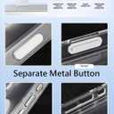 Matte Clear Case for iPhone 16 Case [Not Compatible with MagSafe] [Camera Control Cover] [Shockproof] Slim & Non-Slip Protective Frost Matte Phone Cover for iPhone16 6.1"