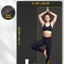 CAMBIVO Yoga Mat 72" x 48" Large Workout Mat for Home Gym Flooring | 6mm-12mm (0.24"-0.48") Extra Thick Exercise Mat for Apartment Fitness | High-Density TPE Cushioning for Joint Protection