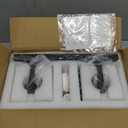 Modern Bathroom Vanity Light 2-Lights Black Crystal Bathroom Wall Light Vanity Light Fixtures12.59-inch Modern Minimalist Design