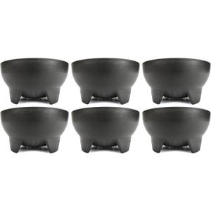 Set of 6 Black Salsa Bowls! 4.5" Diameter, 12 oz Bowls Perfect for Parties, Events, or Regular Use! Great for Dips and Sauces!