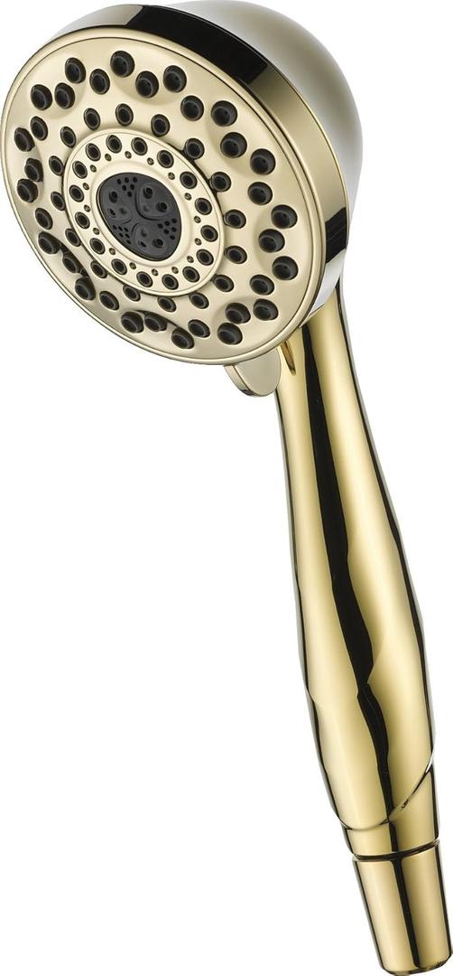 DELTA FAUCET 59426-PB-PK Delta Tub Faucets and Accessories Premium 7-Setting Hand Shower, Polished Brass