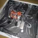 Adjustable Motion Sensor Ceiling Light Fixture Outdoor Modern Design of Squares Flush Mount 2-Light Textured Black with Clear Glass for Your Porch,Garage,Patio,Hallway,Front and Back Yards