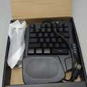 CHONCHOW One Handed Gaming Keyboard, 35 Keys, Rainbow LED, Wired USB, Ergonomic with Wrist Rest, Mini Portable, PS4/PS5/Xbox/PC/Laptop Compatible