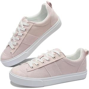 Obtaom Women's Canvas Sneakers Cute Lace up Fashion Sneaker Comfortable Skate Shoe for Lady Casual Tennis Flats
, Size 11