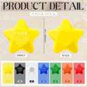 Leitee 21 Pcs Team Appreciation Gifts Bulk for Employee Stress Balls Bulk Squeeze Thank You Colorful Stress Anxiety Balls Emergency Nurses Gift for Coworker Staff (Star)