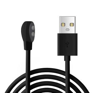 6mm Magnetic USB DC Charger Cable, 2.7ft Replacement Oval Base Charging Cord for Rechargeable Toys, Massagers, Electric Toothbrushes,Children's Watches, Dog Trainer, Facial Cleanser (Black)