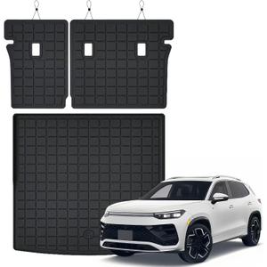 Cargo Liner with Backrest Mats Compatible with Volkswagen Tiguan 2025 2026 5 Seats,All Weather Protection TPE, Anti-Slip Trunk Mat Compatible with VW Tiguan 2025 2026 Accessories