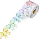 2 x Tenceur 120ft Border Trim Plaid, Bow Classroom Bulletin Board