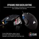 Corsair Scimitar RGB Elite Wired MOBA/MMO Gaming Mouse 18,000 DPI 17 Programmable Buttons iCUE Compatible PC, Mac, PS5, PS4, Xbox Black