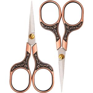 Mini Scissors Stainless Blade Metal Handle 2 Pack Office School Classroom Student Teacher Crafting Fabric Sewing Gift Wrapping All Purpose