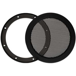Goldwood Snap On 5.25" Subwoofer Grille Steel Mesh Speaker Woofer Grill Black (SG-M5)