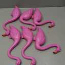 JOYIN Set of 6 Small Pink Flamingo Yard Ornament Stakes, Mini Lawn Plastic Flamingo Statue with Metal Legs for Sidewalks, Outdoor Garden, Luau Party, Tropical Party Decor, 2 Styles