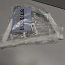 Over The Door Hooks, Sturdy Door Hanger, Large Over The Door Towel Rack with 12 Hooks, Heavy Duty Easy to Install, for Bathroom, BedroomKitchenHanging Towels, Coats (White) (1-3/4" Door 7.4" Arms 1-Pack)