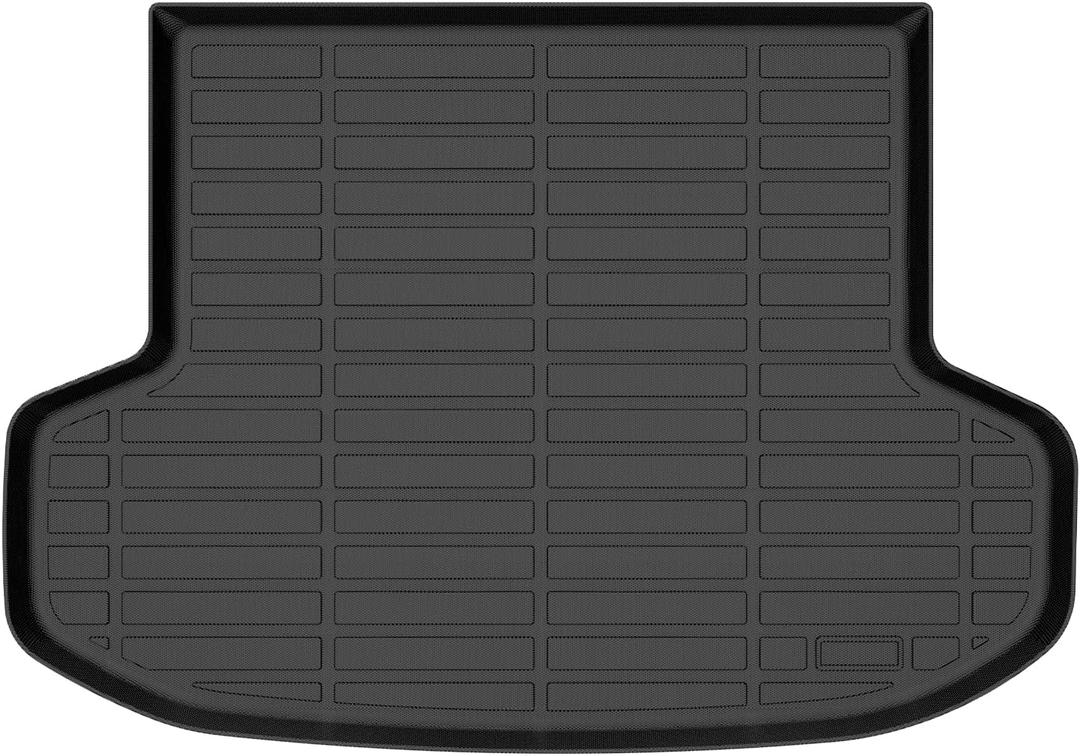 Binmotor-All Weather Cargo Liners for Nissan Versa 2020-2024 2025, Custom Fit Car Trunk Mat for Versa, Waterproof Easy to Clean Cargo Mat Automotive for Versa Accessories-Black