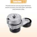 X AUTOHAUX Drive Belt Tensioner Pulley Assembly for Acura MDX RL TL for Honda Accord Odyssey Pilot Ridgeline AC Belt Tension 31170-RCA-A01 31170RCAA01 31170RV0A01
