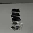 3 Pack Spring Loaded Door Hinges, Self Closing Door Hinges 3.5 Inch with 5/8'' Radius Corners, Adjustable Tension for Garage, Front, Back Door, UL Listed, Left and Right Hand, Matte Black