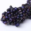 10MM Blue Dream Tiger Eye Round Loose Beads Natural Gem Beads Crystal Energy Stone Beads for Jewelry Making DIY Bracelet Necklace