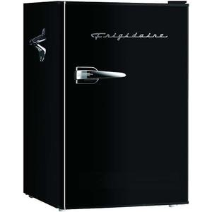 Frigidaire Retro Compact Fridge with Chiller, 3.2 cu ft Countertop Fridge with Built-In Bottle Opener, Compact Refrigerator for Office, Bedroom, Dorm Room or Cabin - 18.7"D x 19.01"W x 33.27"H