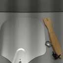 Pizza Peel Aluminum Pizza Spatula, MOVNO 12 inch Metal Pizza Paddle(12"x 14") with Rocker Cutter Foldable Wood Handle, Server for Family Pizza Oven Baking Pizza, Dough, Bread & Pastry