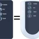 Replacement Fan Remote Control Compatible for Lasko Tower Fan S16612 with 4 Button (Power, OSC, Timer, Temp