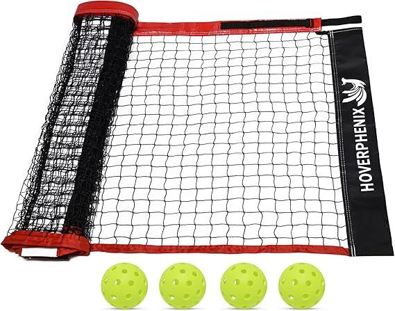 Pickleball Replacement Net 22ft x 3ft for Indoor or Outdoor Fits for Most Free-Standing Pickle Ball Frame Come with 4 Outdoor Pickle Balls (Net Only)