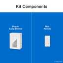 Lutron Caseta Smart Plug-In Lamp Dimmer Switch Kit with Pico Remote, Smart Dimmer for LED Lights, Table and Floor Lamps, 100W, Single-Pole/3-Way, P-PKG1P-WH