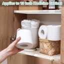 Leinuosen 4 Pcs Clear Acrylic Medicine Shelves, Replacement Cabinet Shelves for Bathroom, Living Room, Kitchen, Wall Mounted and Hanging, 1 cm Thick (13 Inch)