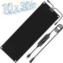 10x30in Heated Snow Melting Mats,No-Slip Rubber Heated Outdoor Mats,Snow and Ice Melting Mats for Winter Outdoor Stairs,Steps,Doorways,Walkways,Driveway,3 in/h Melting Speed