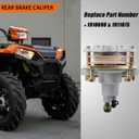 JDMSPEED New Rear Brake Caliper Replacement For Polaris Sportsman 400 450 500 600 700 800 With Pads