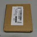 JQK Door Stopper, 304 Stainless Steel Thicken 1mm Sound Dampening Door Stop Bumper Wall Protetor 4 Pack, Brushed, DSB5-BN-P4 (Brushed & Black Tip)