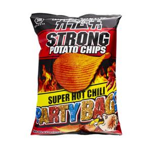 Koikeya Karamucho Strong Potato Chips Super Hot Chili Party Bag, 6.17 oz (Pack of 6), BBD 8/12/25