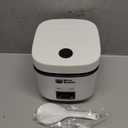 Rice Robot Personal Rice Cooker, PFAS-free, Nonstick. 1 Quart Capacity, with Stainless Steel Steamer Tray, Measuring Cups, Recipe Book with 60 Recipes, and Serving Spoon, As Seen On TV (2-Cup (Uncooked) | 4-Cup Cooked)