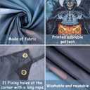 Trgowaul Happy Halloween Garage Door Decorations, 7 * 16Ft Garage Door Cover Banner Backdrop, Pumpkin Grim Reaper Indoor Outdoor Party Supplies Photography Background Sign Poster