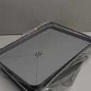 Sakugi Stainless Steel Dish Drying Rack for Kitchen Counter, Sink Organization and Storage Essentials with Silverware & Utensil Holder, Home and Apartment Decor, 12''W x 15.6''L, Gray