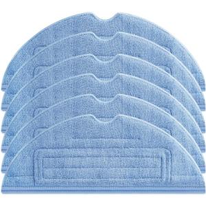 6 Pack Mop Cloth Pads for Roborock S7, Microfiber Mop Compatible with Xiaomi for Roborock S7 S7+ S7 MaxV S7 MaxV Plus S7 MaxV Ultra S8 S8+ T7S T7S Vacuum Cleaner, Reusable and Washable Pad Accessories